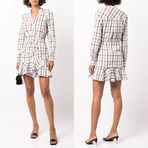 Veronica Beard Sherry Check-Pattern Dress